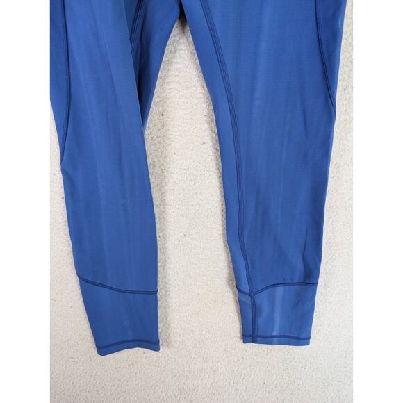 Lululemon Leggings Womens Sz 8 Utility Blue In Movement 7/8 Tight Everlux Gym - Picture 12 of 16